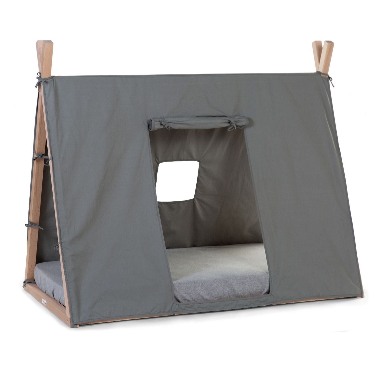 Childhome Tipi Junior Bed Tent Cover - Grey