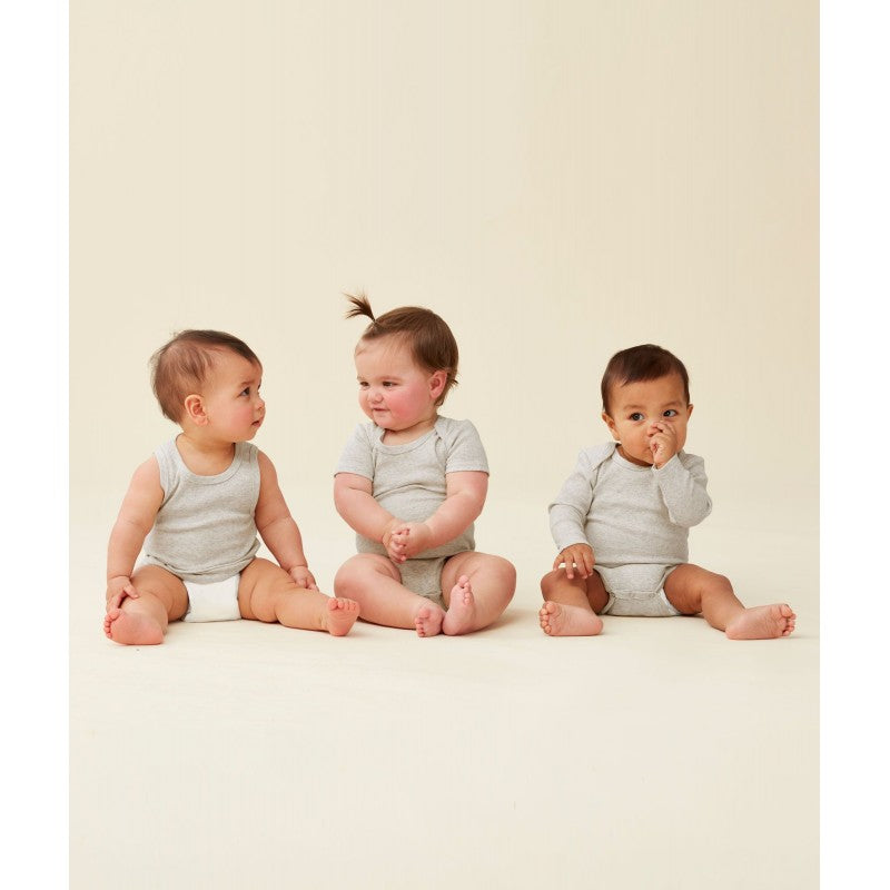 ergoPouch Short Sleeve Bodysuit - Grey Marle