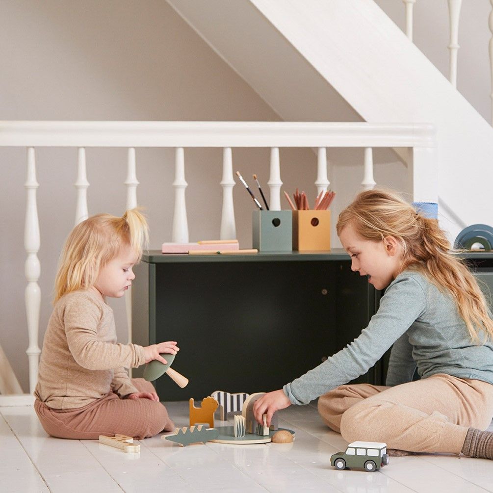 Flexa Wooden Safari Animals and Jeep