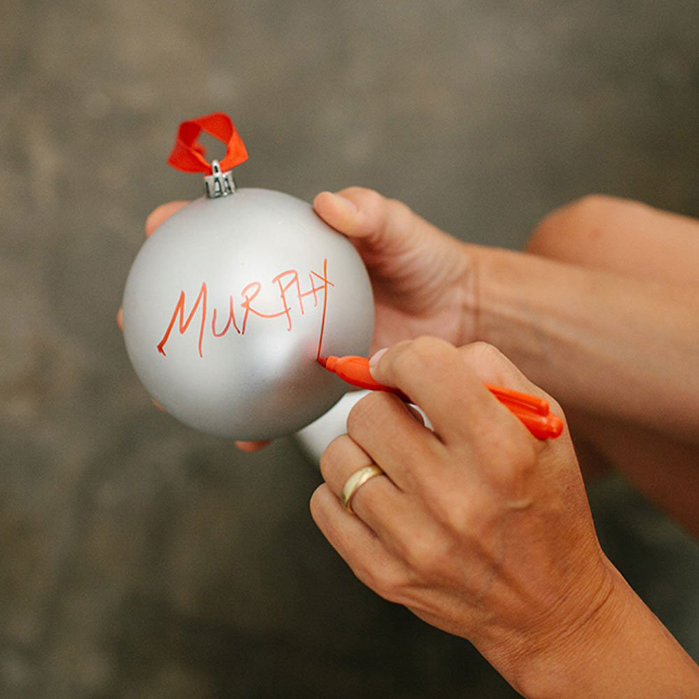 Pet Merry Pupmas Ball Ornament - Silver