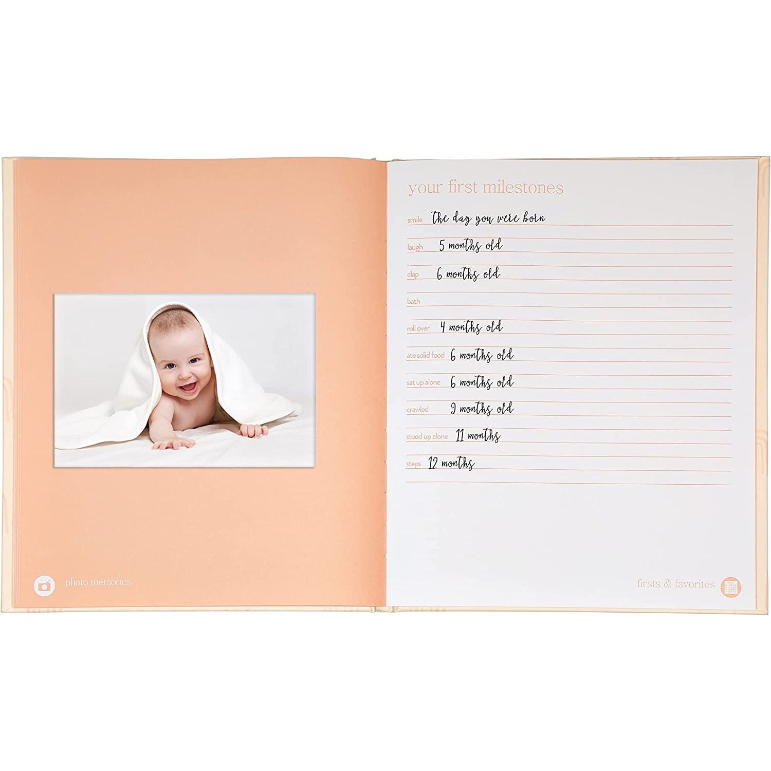 Rainbow Babybook - Blush