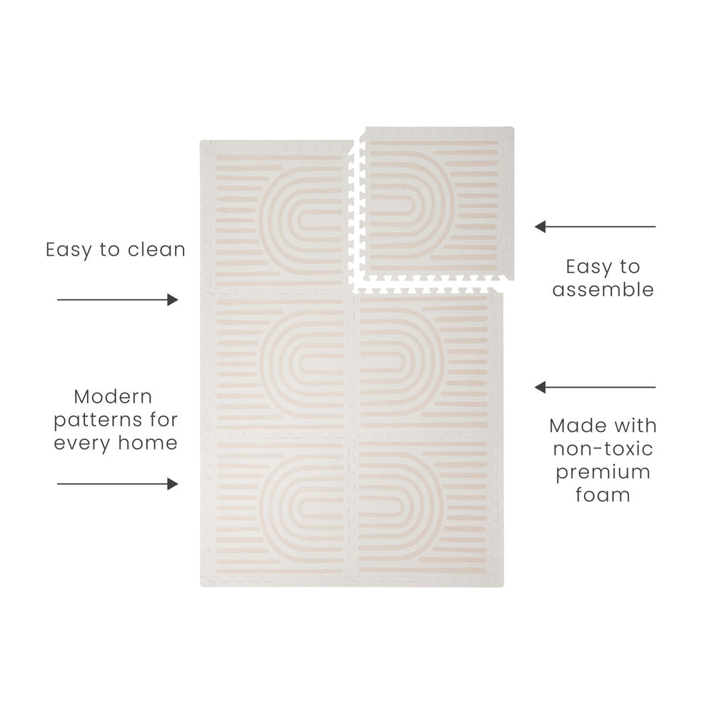 Toddlekind Premium Puzzle Playmat - Linen