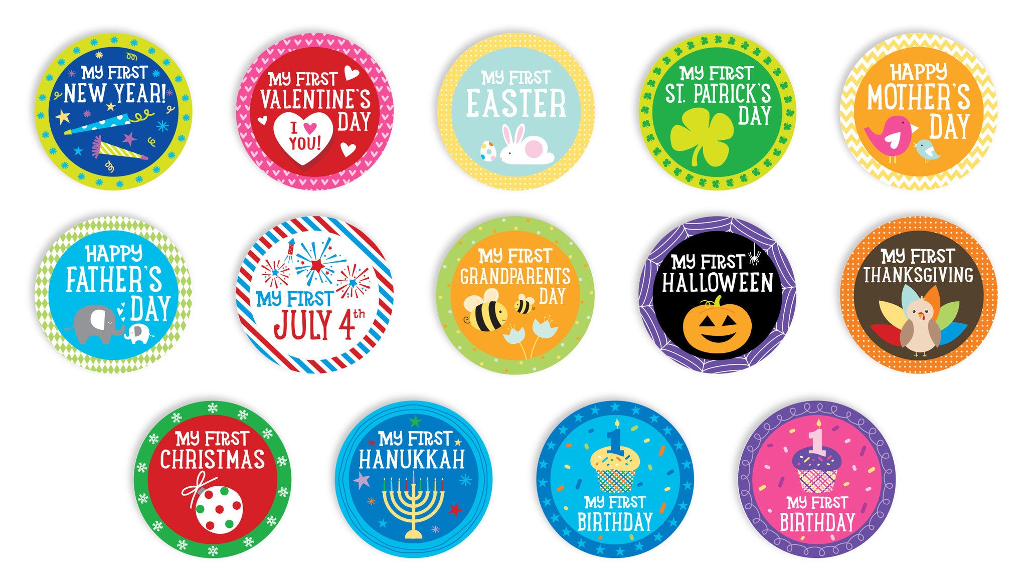 Pearhead - My First Holiday Belly Stickers-The Stork Nest