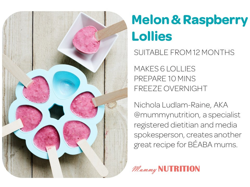 Melon & Raspberry Lollies