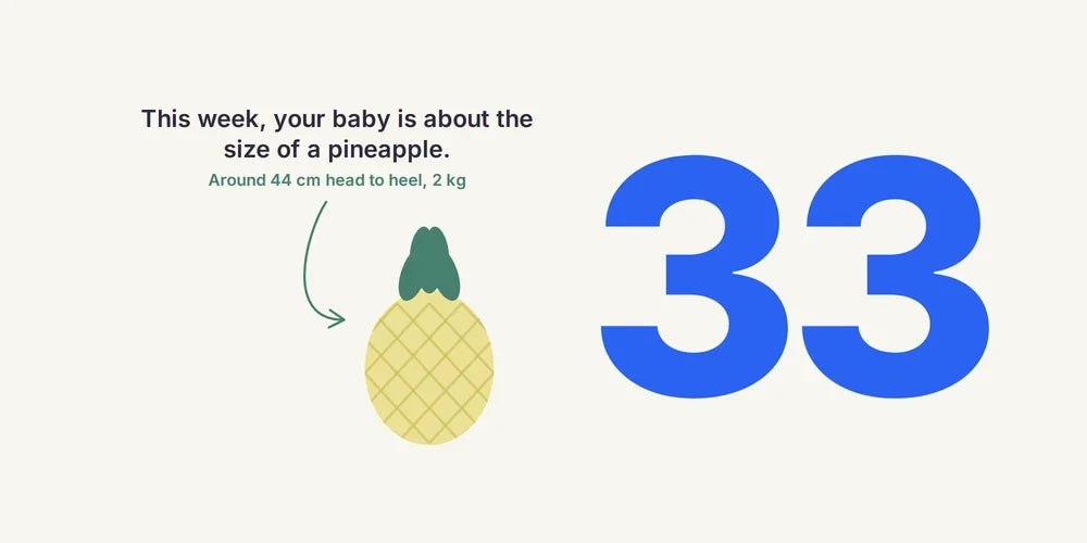 33 Weeks Pregnant: Baby's Bones, Swelling, Sleep & Priorities
