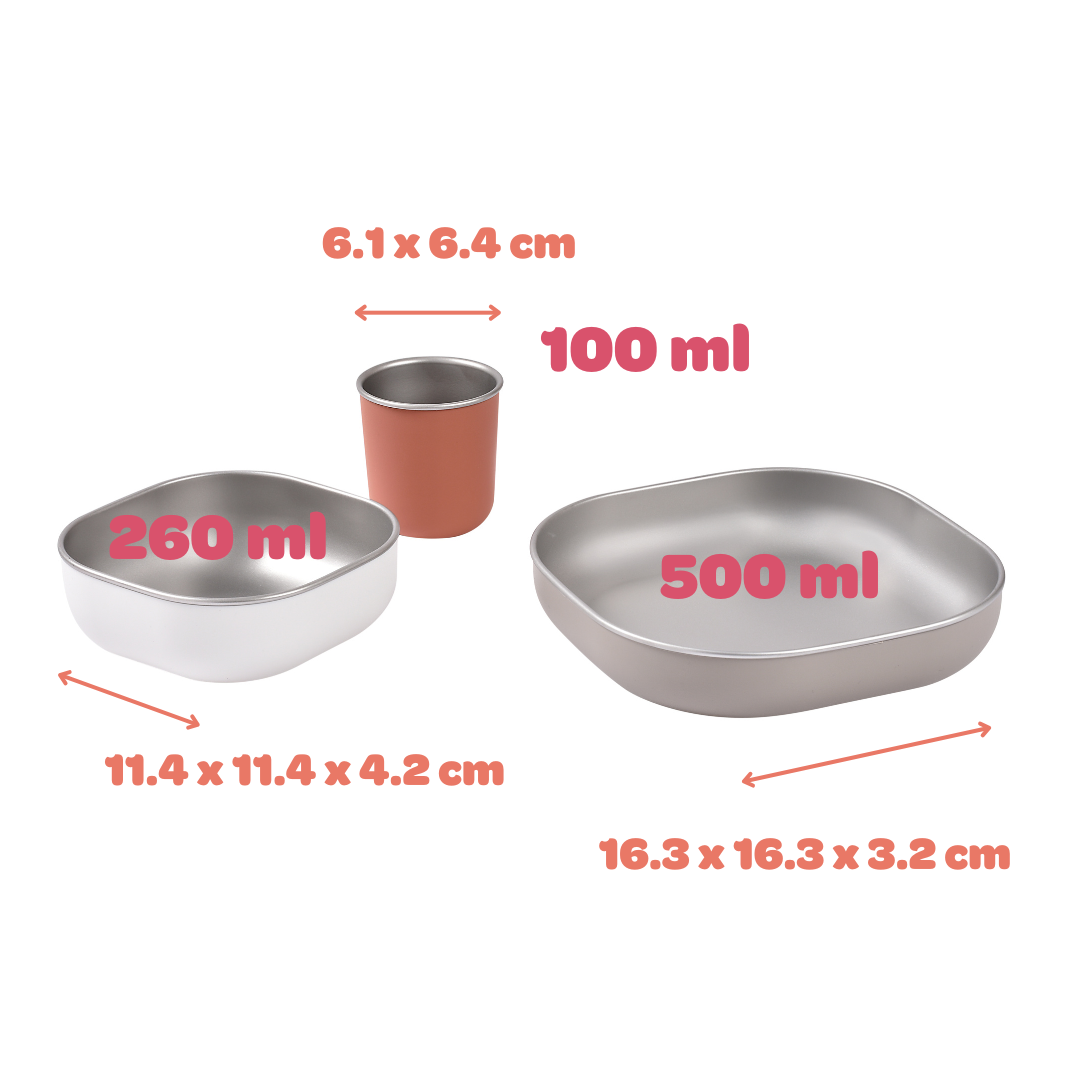 Stainless Steel Baby Feeding Set