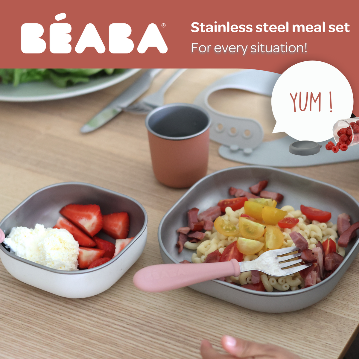 Stainless Steel Baby Feeding Set