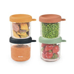 Glass & Silicone Containers 4 Pack - 250ml