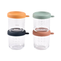 Glass & Silicone Containers 4 Pack - 250ml