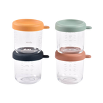 Glass & Silicone Containers 4 Pack - 250ml
