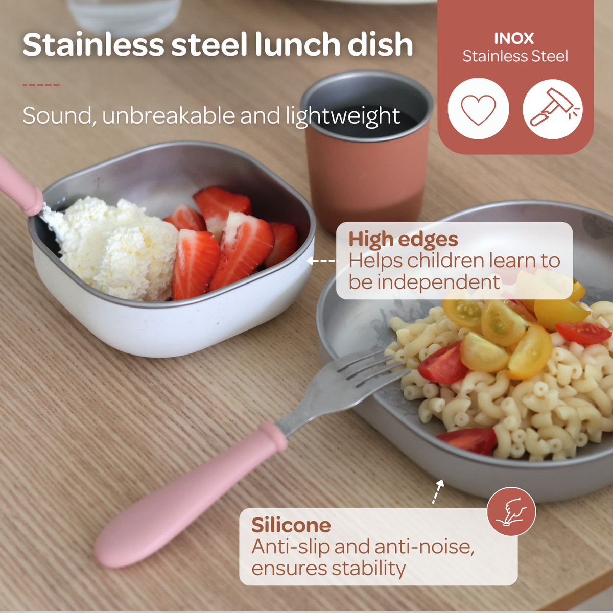Stainless Steel Baby Feeding Set
