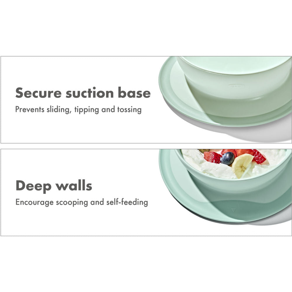 OXO Tot Stick & Stay Suction Bowl - Opal