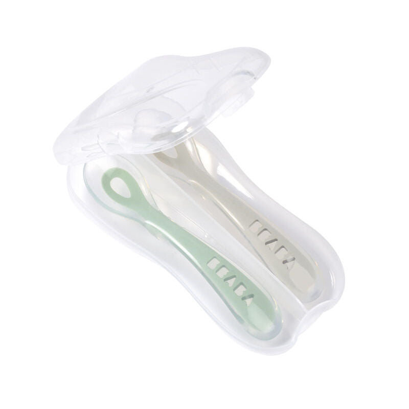 2nd Stage Silicone Spoons & Case 2 Pack