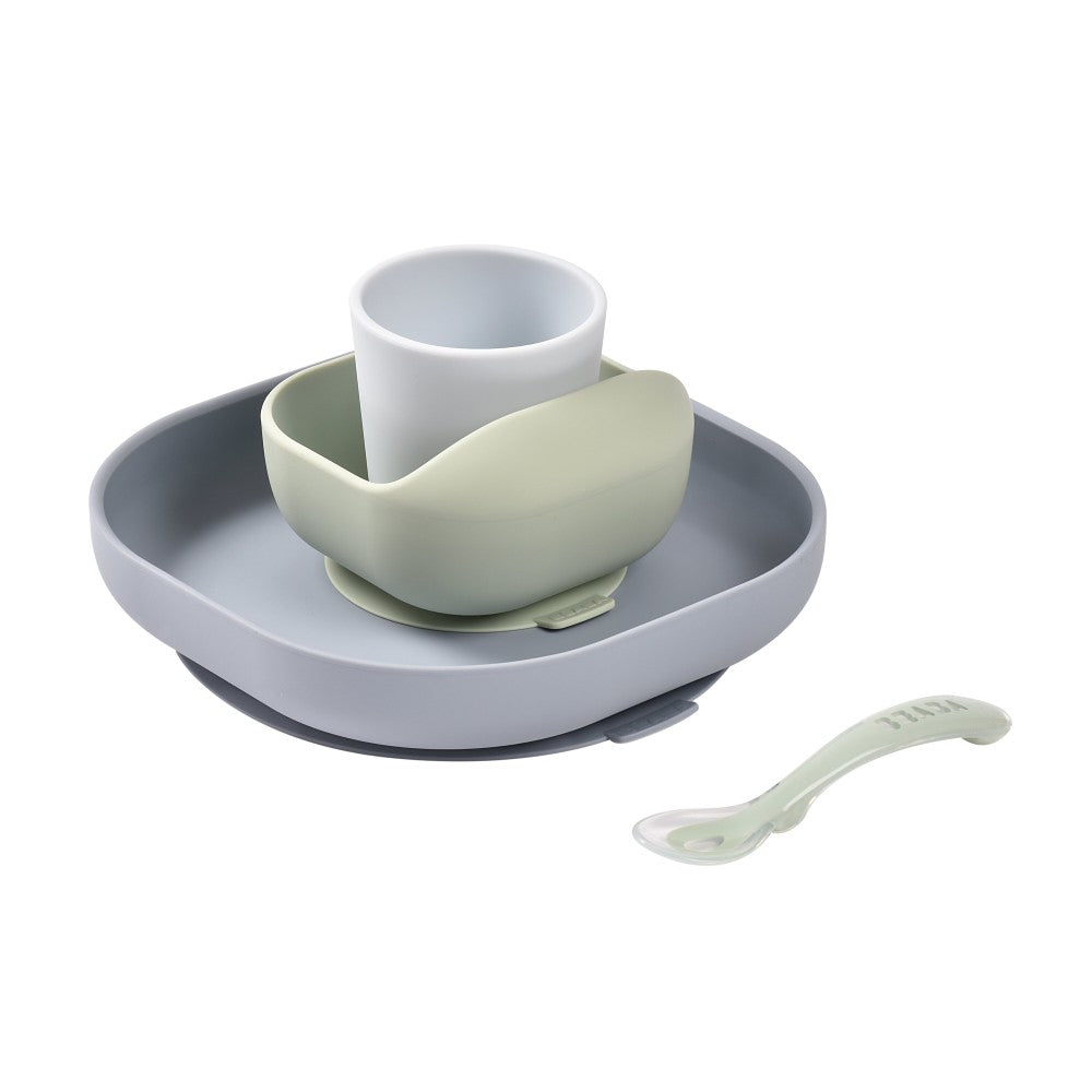 Curved Silicone Suction Meal Set