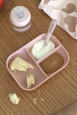 Divided Silicone Plate and Spoon Set