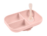 Divided Silicone Plate and Spoon Set