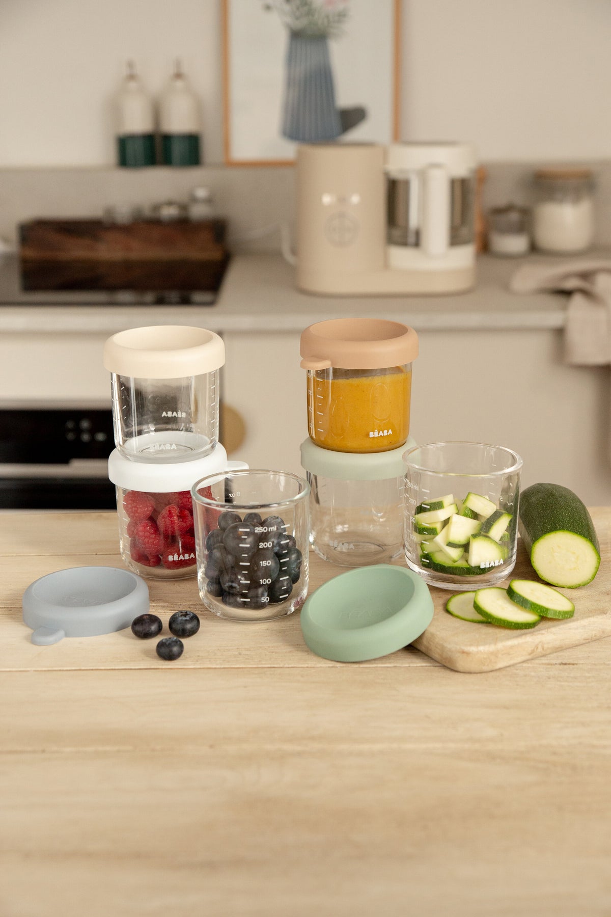 250ml Natural Glass Containers - 6 Pack