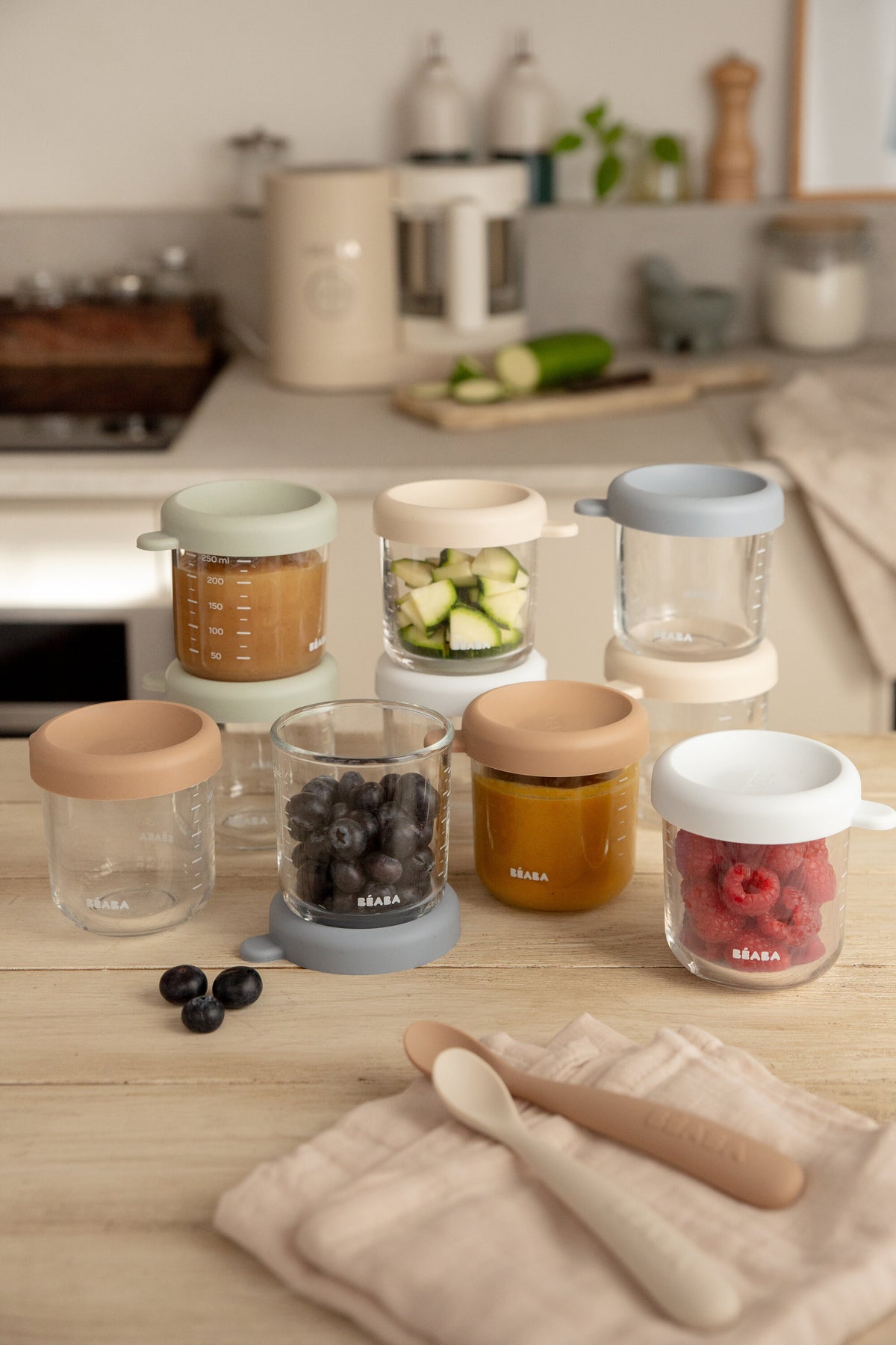 250ml Natural Glass Containers - 10 Pack