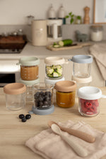 250ml Natural Glass Containers - 10 Pack