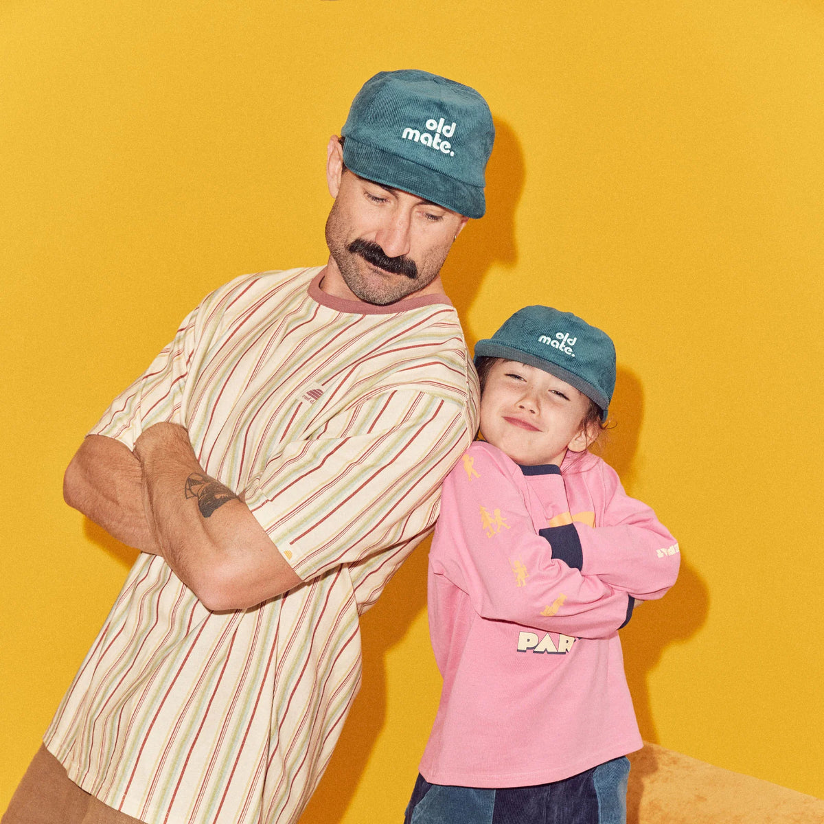 Old Mate Cord Adult Cap - Teal