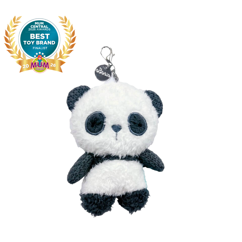 Mini Bubble Buddy Keychain - Amanda the Panda