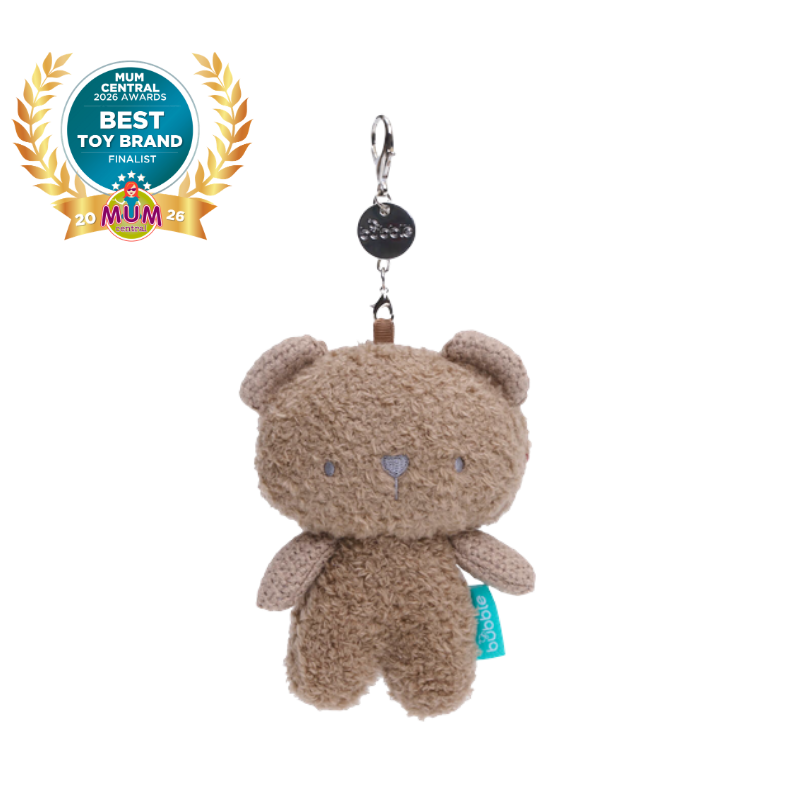 Mini Bubble Buddy Keychain - Beanie the Bear