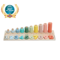 Wooden Numbers & Blocks Counting Set