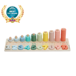 Wooden Numbers & Blocks Counting Set