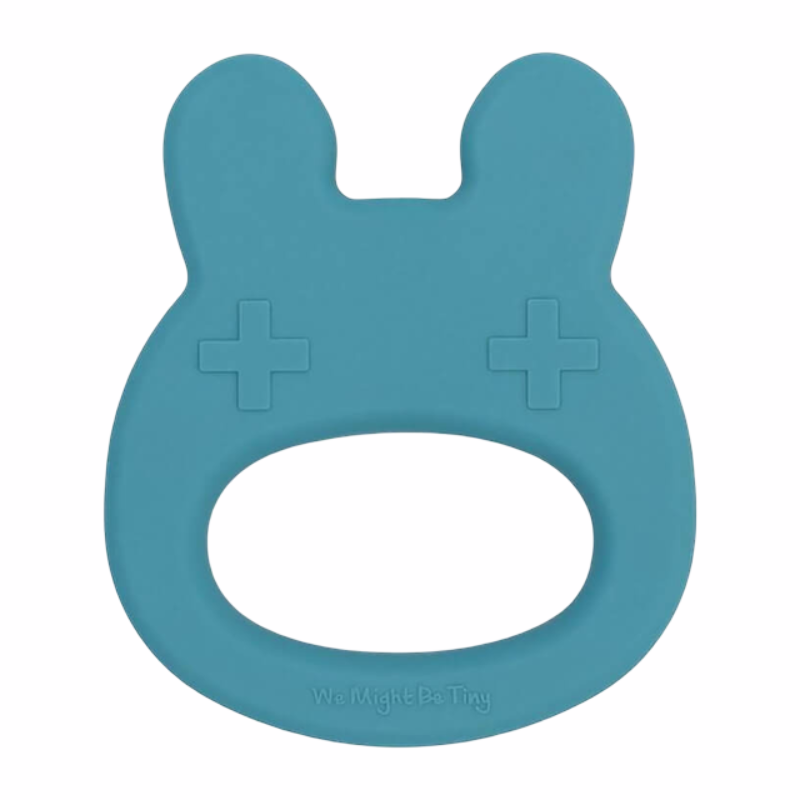 We Might Be Tiny Bunny Teether - Blue Dusk