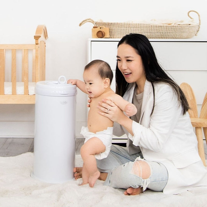 Nappy Bin - Matte White