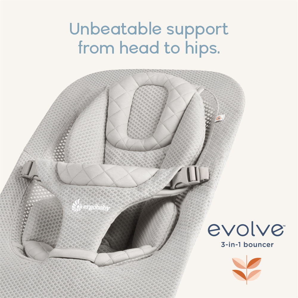 Ergobaby Evolve 3 in 1 Mesh Bouncer - Light Grey