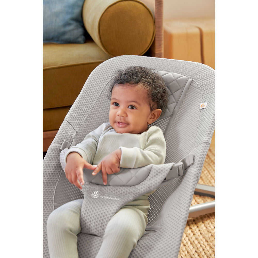 Ergobaby Evolve 3 in 1 Mesh Bouncer - Light Grey