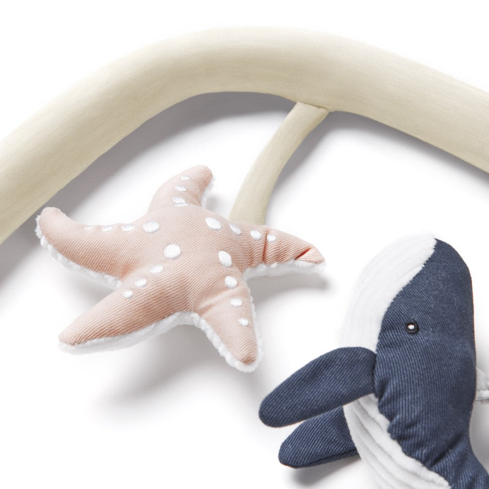 Ergobaby Evolve 3 in 1 Bouncer Toy Bar - Cream Ocean Wonder