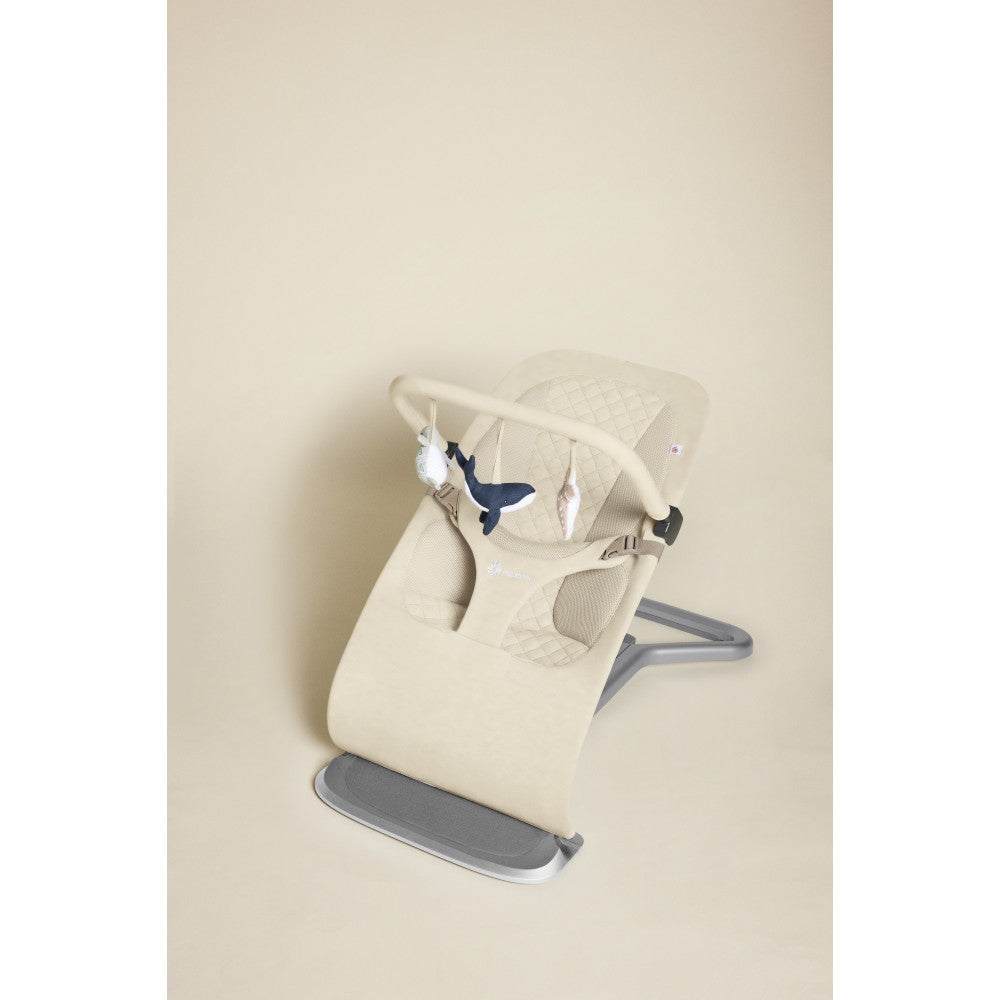 Ergobaby Evolve 3 in 1 Bouncer Toy Bar - Cream Ocean Wonder