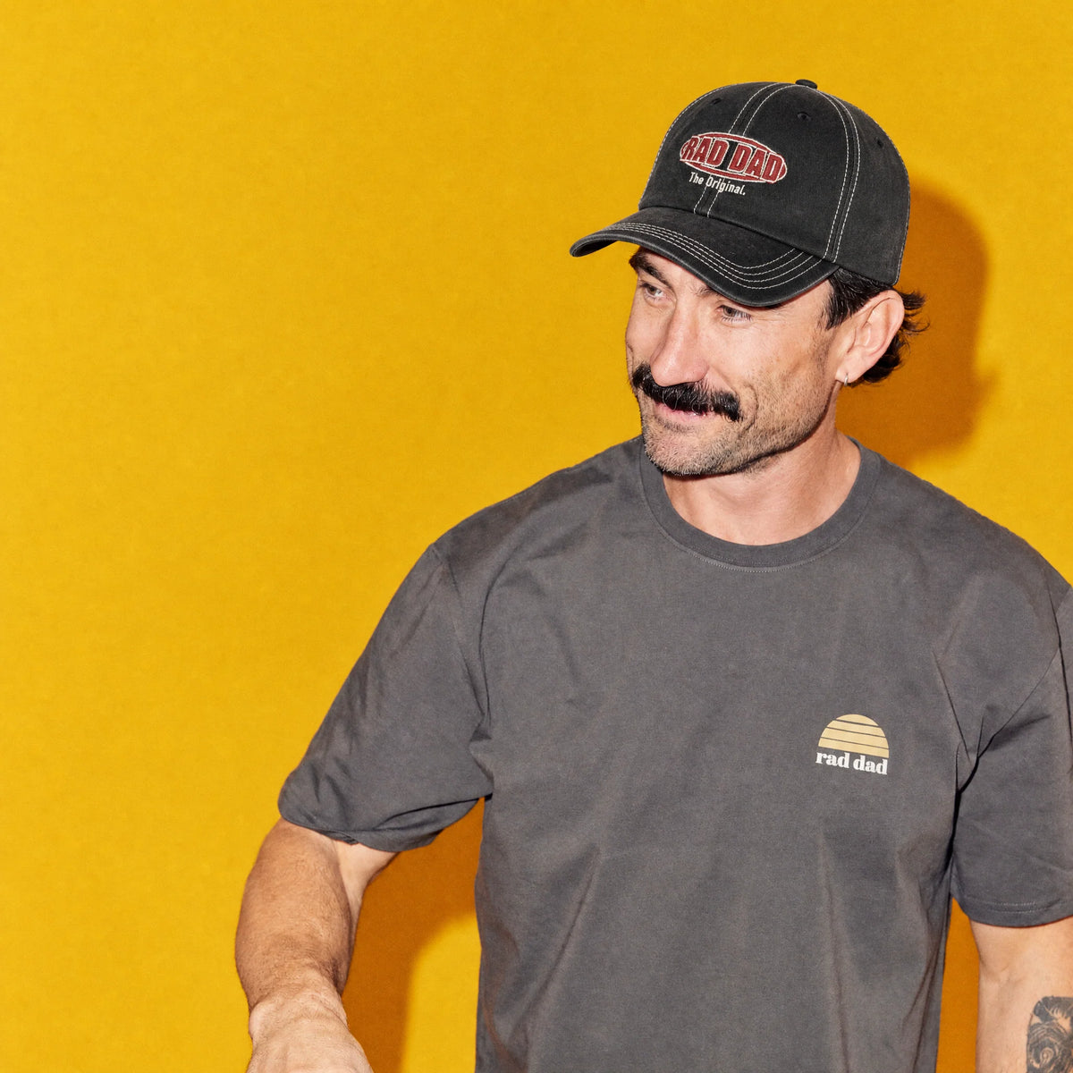 Rad Dad Redback Baseball Cap - Black