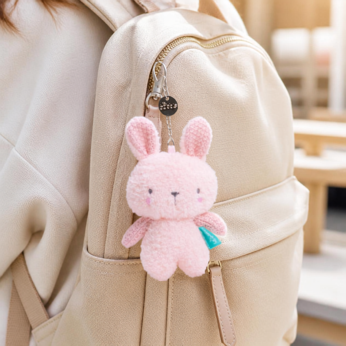 Mini Bubble Buddy Keychain - Lily the Bunny