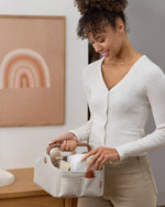 Light Up Nappy Caddy - Oat