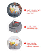 Light Up Nappy Caddy - Oat