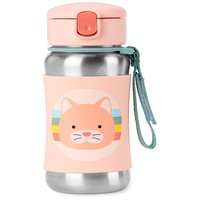 Zoo Stainless Steel Straw Bottle