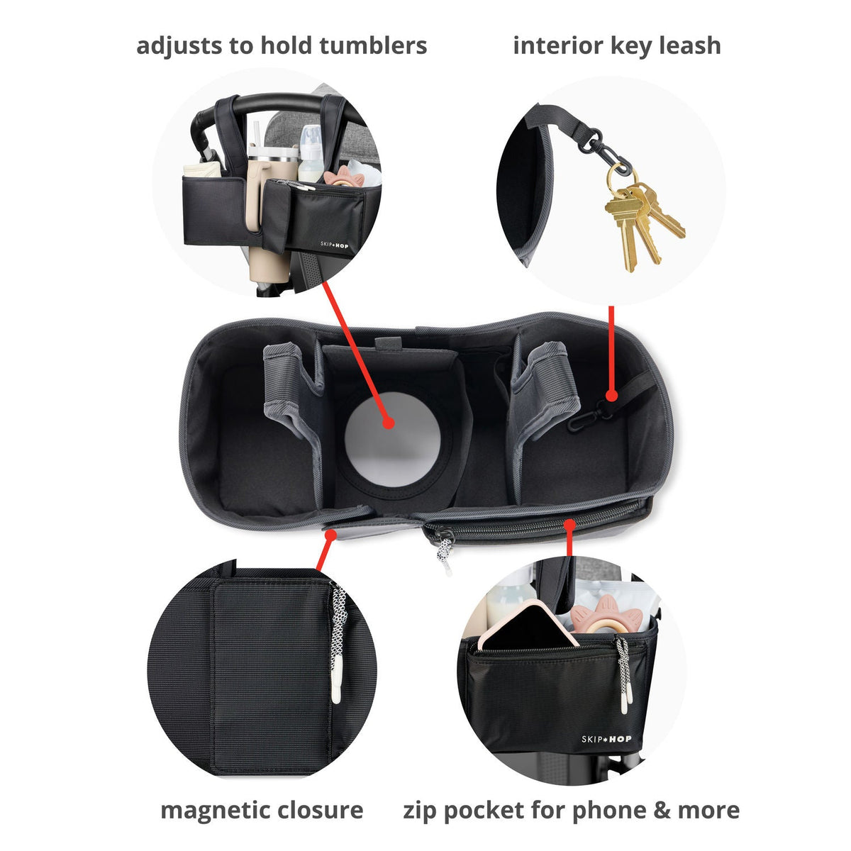 Ultimate Stroller Organiser - Black