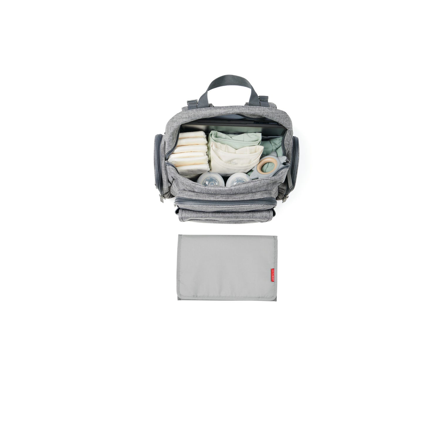 Heather Grey Luna Nappy Backpack