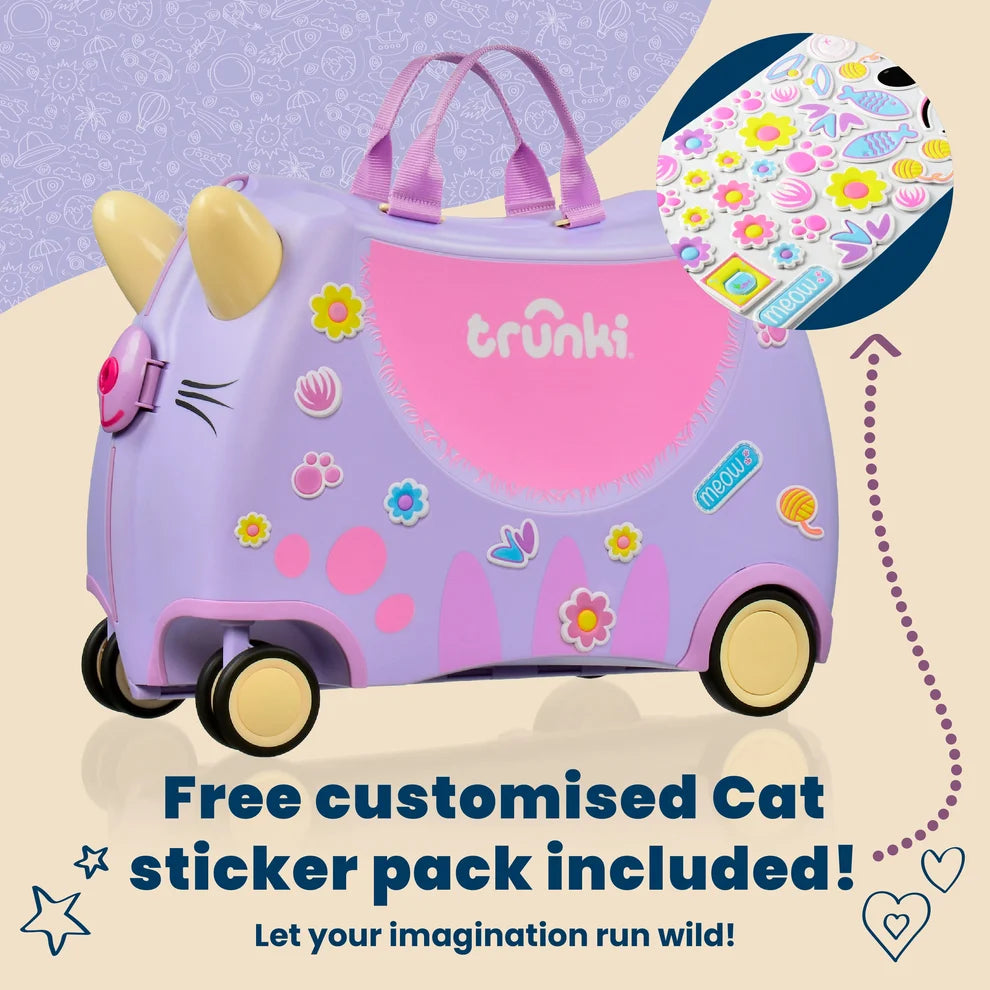 Glide Ride-on Luggage - Cassie the Cat