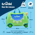 Glide Ride-on Luggage - Dudley the Dinosaur