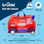 Glide Ride-on Luggage - Frank the Firetruck