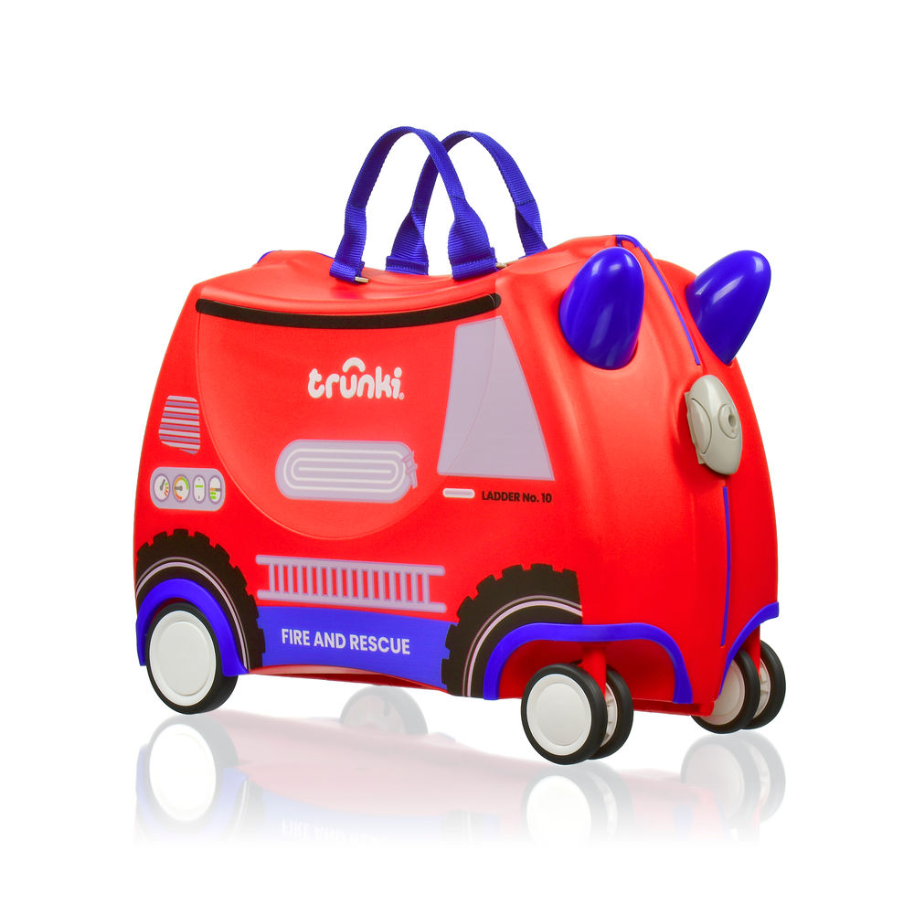 Glide Ride-on Luggage - Frank the Firetruck