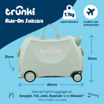 Glide Ride-on Luggage - Sage Green