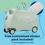 Glide Ride-on Luggage - Sage Green
