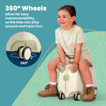 Glide Ride-on Luggage - Ivory White
