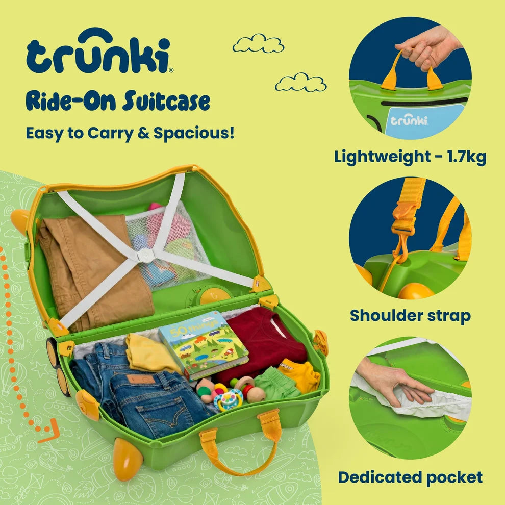 Glide Ride-on Luggage - Tilly the Tractor