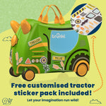 Glide Ride-on Luggage - Tilly the Tractor